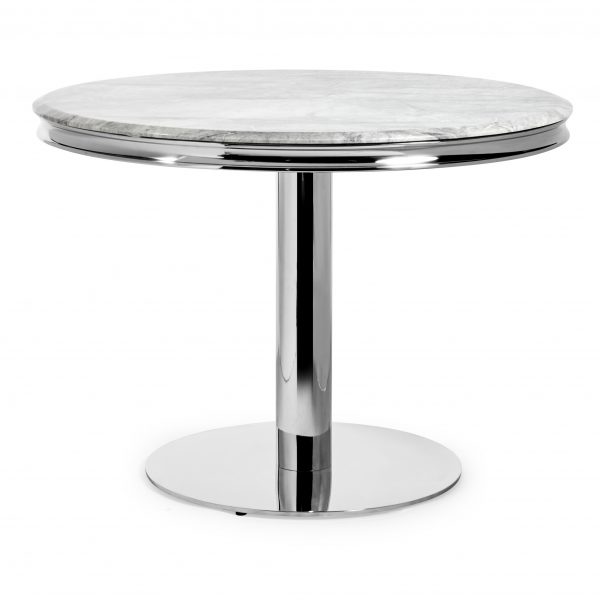 Small Louis 1.06m Round Dining Table – Grey Marble